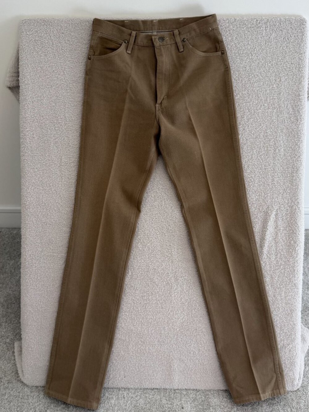Vintage Wrangler 936 Khaki Jeans 31x38 Made USA